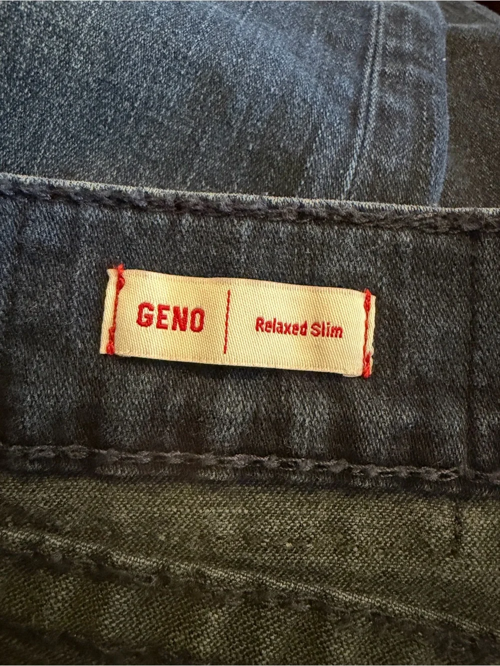 True Religion Geno Flap Big T Blue Men's Relaxed Slim Jeans Size 40 Thick Stitch